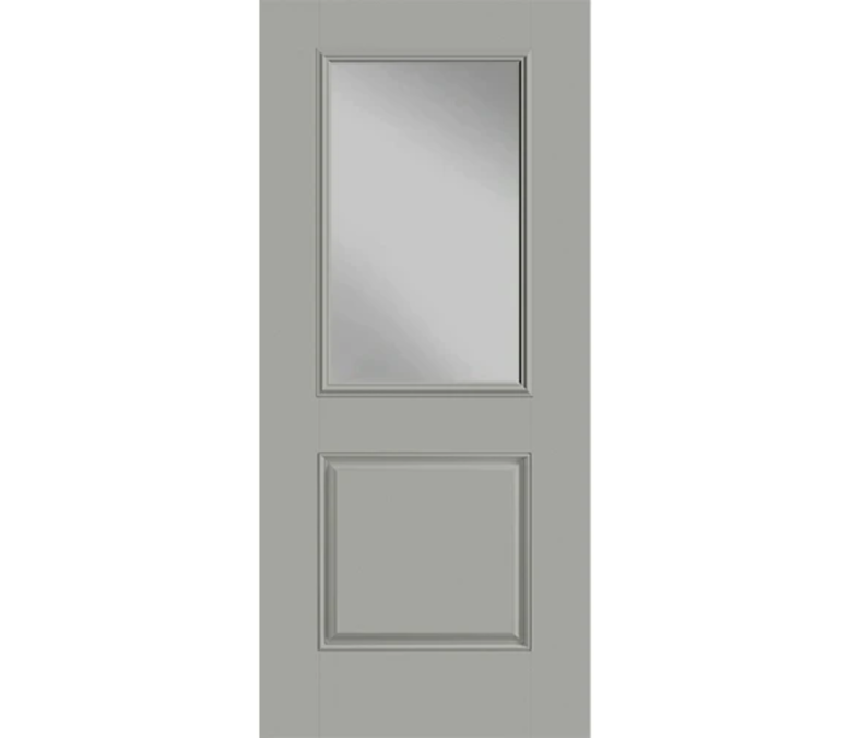 New York City One Half Light 1 Panel Fiberglass Entry Door