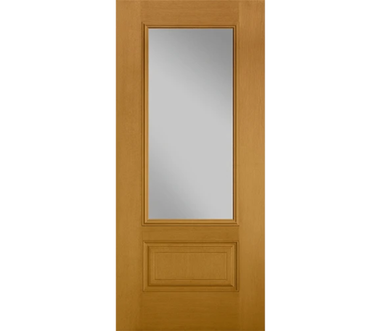 New York City Three Quaters light Fiberglass Entry Door